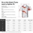 thumbnail image 5 of Honeii Koi Fish Corals,Spring Summer Print Men’s Hawaiian Shirt,Classic Button-Down Short Sleeve Shirt, for Beach, Vacation, and Outdoor Activities,Medium, 5 of 7