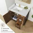thumbnail image 5 of Vinnova Design Jakarta 36" Freestanding Single Bath Vanity in Aged Dark Brown Oak, 5 of 16