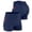 Navy, variant on Zimjoy Men's High Waisted Compression Workout Shorts with Pockets Breathable 3" Running Shorts for Gym Yoga & Fitness Training Black L