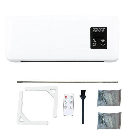 Smart Home Mini Wall Mounted Heating Ventilation Fan Portable Intelligent Heating Machine Heater Combination with Digital Display and Remote Control