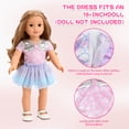 thumbnail image 6 of LINXUXIE 18 Inch Doll Suitcase Travel Luggage Play Accessories,Doll Clothes,Unicorn Pillow, Mobile Phone Travel Set Toys for Kids Ages 3-12 Girls Gifts, 6 of 8