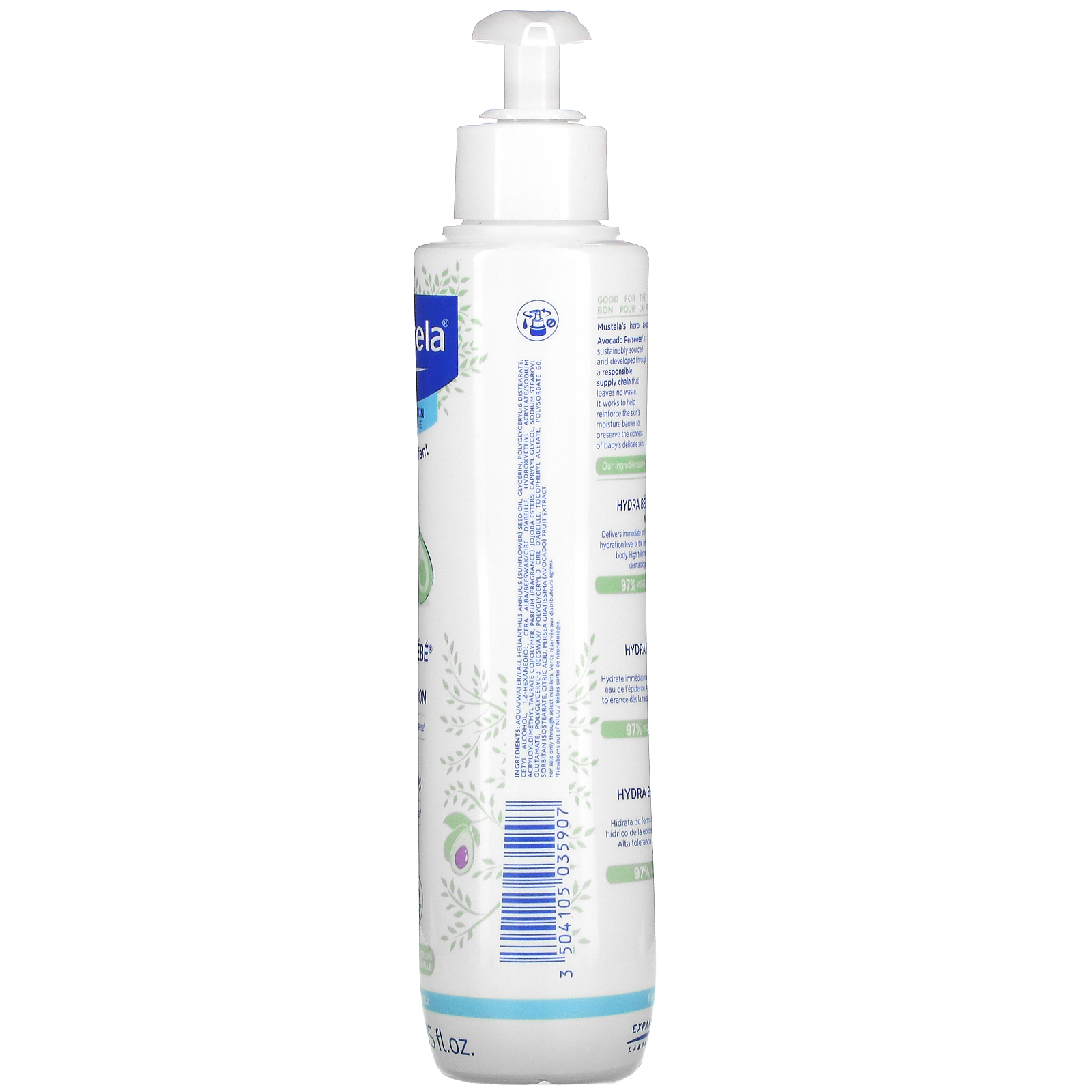 Mustela Hydra Bebe Body Lotion, 10.14 fl oz photo 2
