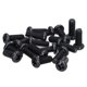 thumbnail image 2 of DI, 50 piezas DIN 7985 Tornillos y pernos de acero galvanizado negro elegantes y modernos, 2 of 12