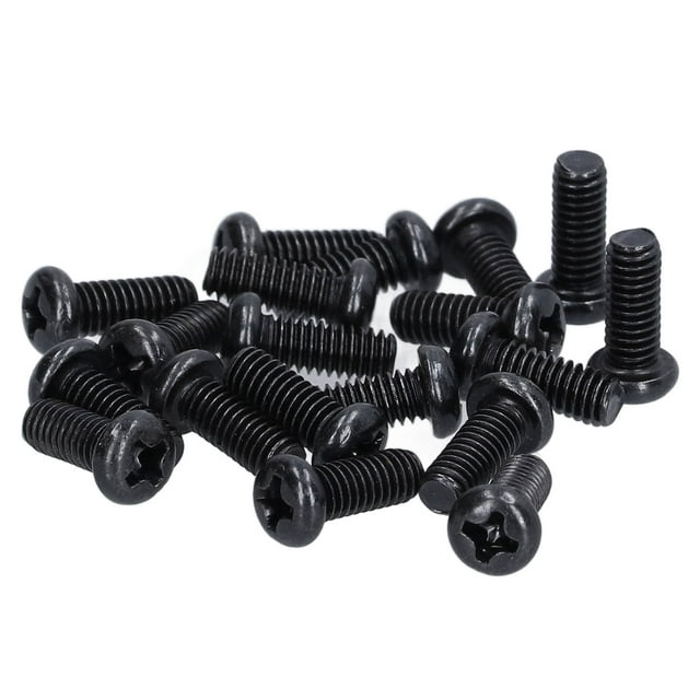 Pan Machine Fastener Din 7985 Screws 50pcs DIN 7985 Steel Pan Head Machine Screw Fully Threaded Black Zinc Plated Fastener