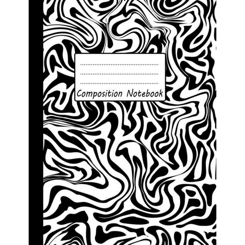 composition notebook Black Marble Composition Notebook Wide Ruled 7