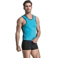 thumbnail image 4 of Mens Sweat Neoprene Slimming Waist Trainer Sport Tank Top Shirt, 4 of 6