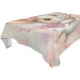 thumbnail image 4 of BZSMCE Square Tablecloth Cupid's Bunny Pattern Tableclothes, 4 of 9