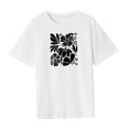 thumbnail image 4 of Camiseta de manga corta de verano para mujer para viajes deportivos, caminar, vacaciones, calle. XL, 4 of 7