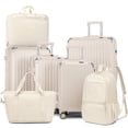 thumbnail image 1 of 7-Piece Luggage Set with 7-in-1 toiletry bag Backpack & Duffel – Hardshell Spinner Suitcase Set with TSA Lock, 1 of 12