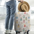 thumbnail image 2 of Beige Princess Flower Pattern Luggage Cover Fashion Suitcase Cover Baggage Covers Fit 25-28 Inch Luggage (Go Travel), 2 of 5