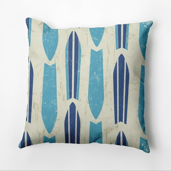 Simply Daisy 16" x 16" Dean Geometric Outdoor Pillow, Blue|Turquoise (1 count)