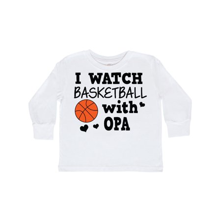 

Inktastic I Watch Basketball with Opa Gift Toddler Boy Girl Long Sleeve T-Shirt
