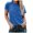 Blue, variant on qucoqpe Womens Summer Tops Crew Neck Short Sleeve Basic T-shirts Casual Loose Tees Lightweight Pullover Blouse