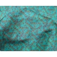 thumbnail image 4 of oneOone Silk Tabby Turquoise Green Fabric Batik Quilting Supplies Print Sewing Fabric By The Yard 42 Inch Wide - 2M, 4 of 4