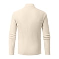 thumbnail image 3 of PEZHADA Man Fashion Long Sleeve Wool Sweater Wool Sweater Button Pocket Knit Tops, 3 of 7