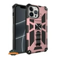 thumbnail image 2 of For Apple iPhone 13 (6.1") Built in Magnetic Kickstand, Military Hybrid Bumper Heavy Duty Dual Layer Rugged Protective Phone Case Cover by Xpression [Rose Gold], 2 of 7