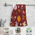 thumbnail image 5 of Autumn Cow Pig Pumpkin Hand Towels for Bathroom, Fall Farm Animals Kitchen Towel 2 PCS Ultra Soft and Highly Absorbent Decorative Fingertip Face Bath Towels for Spa & Hotel, 28.3"x 14.4", 5 of 5
