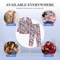 thumbnail image 7 of KLL Watercolor Owl Sleepwear Mens Flannel Pajamas,Long Cotton Pj Set, 7 of 7