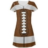 Football Costume All Over Juniors Beach Cover-Up Dress Multi MD