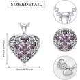 thumbnail image 2 of CACA LADY Heart Locket Necklace That Holds Pictures Sterling Silver Butterfly Locket Personalized Custom Photo Pendant Necklace Jewelry Birthday Gifts for Women Girlfriend, Base, base,, 2 of 6