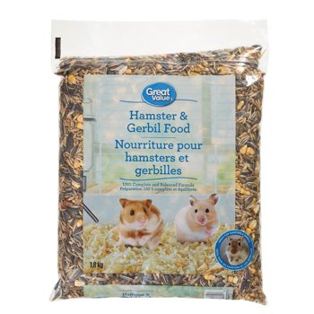 Great Value Nourriture pour Hamsters et Gerbilles, 1.8kg