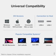Plugable USB 3.0 Universal Laptop Docking Station for Windows and Mac
