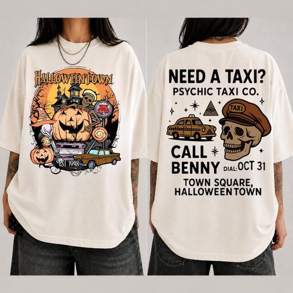 Retro Halloweentown T-Shirt, Halloween Crewneck Gifts