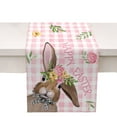 thumbnail image 2 of DFC Easter Bunny Egg Pattern Linen Print Kitchen Dining Room Insulated Decorative Placemat（J）, 2 of 6