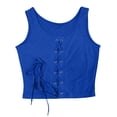 thumbnail image 4 of PBFRDSJ Gothic Crop Tank Tops for Women Y2k Lace Up Grommet Grunge Clothes Sleeveless Scoop Neck Slim Fit Going Out Shirts, 4 of 6