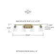 thumbnail image 4 of Capital Lighting 128541MB-449 Greyson 4 Light 34" Wide Bathroom Vanity Light - Black, 4 of 7