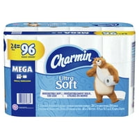 Charmin Ultra Soft Toilet Paper 24 Mega Roll, 284 Sheets Per Roll