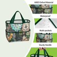 thumbnail image 4 of Garden Tool Bag,Pioneer Flower Floral Print Pattern Garden Tool Organizer,Garden Gifts,Waterproof Multi-Pocket Garden Tool Storage 11.8x5.5x11.4 Inch(Tools NOT Included), 4 of 6