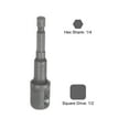 thumbnail image 6 of Uxcell Socket Accessory Set, 12mm Shallow and Deep Socket Universal Joints 1/4" Hex Shank Impact Adapter with 1/2" Drive, 6 of 6