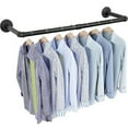 thumbnail image 1 of Industrial Pipe Clothing Rack, Heavy Duty Detachable Wall Mounted Clothes Rack, 1 of 5