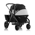 thumbnail image 3 of Pivot Xplore Dreamz All-Terrain Stroller Wagon with Bassinet Insert (Jetsetter Black), 3 of 32
