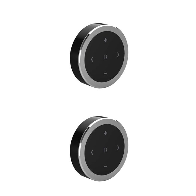 Mando a distancia inalámbrico Kearding Bluetooth para volante de coche plata 2piezas