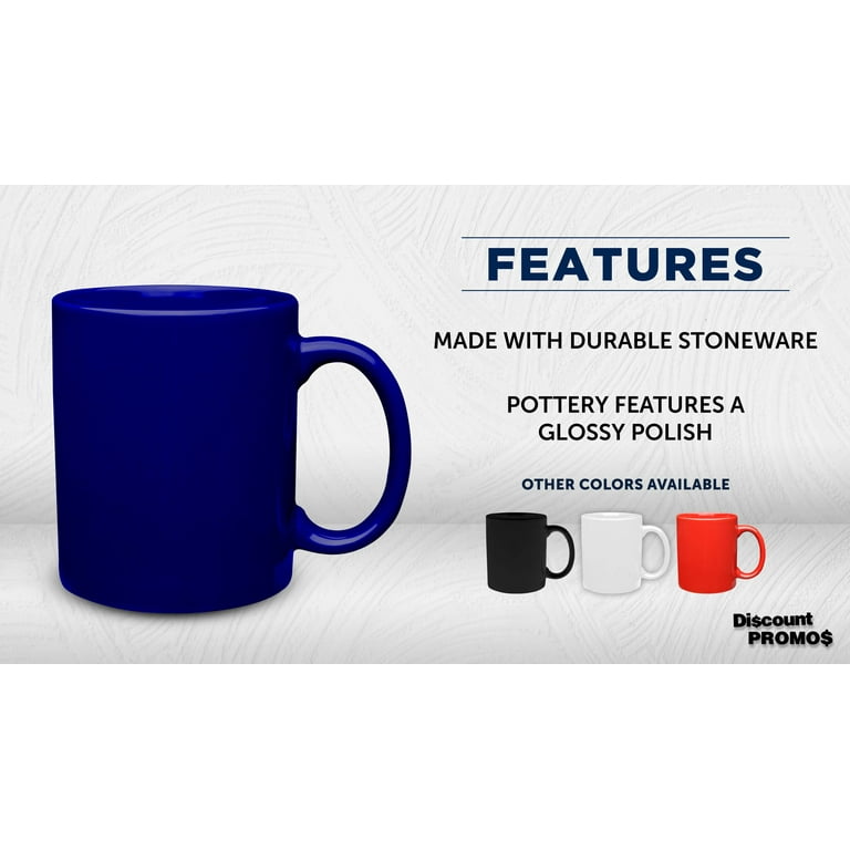 Ceramic Coffee Mugs 11 oz. Set of 10, Bulk Pack - Coffee cup set, Iced coffee  cup, Gaming mug - Cobalt Blue - Walmart.com