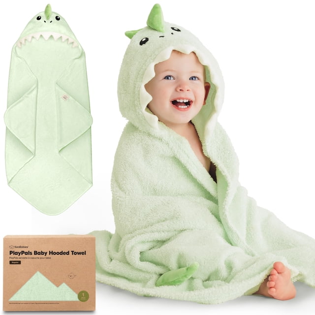 Toalla para Bebé KeaBabies Draco con Capucha de Algodón Orgánico 109x102 cm