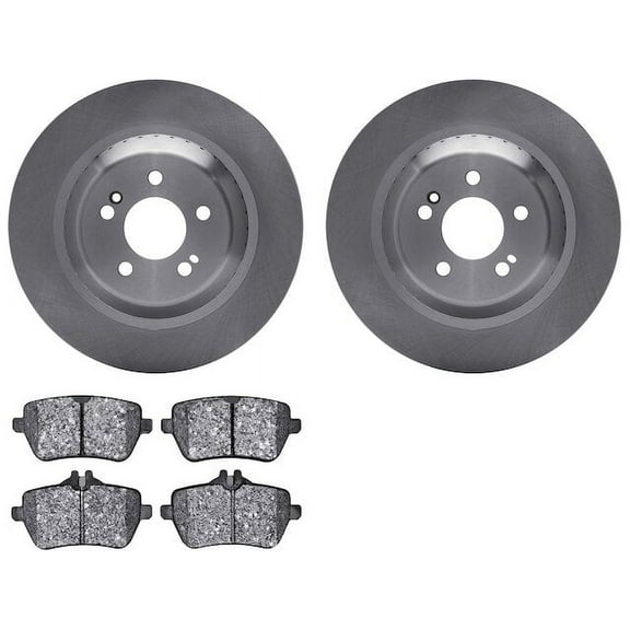 Rear Brake Pad and Rotor Kit - Compatible with 2014 - 2017 Mercedes-Benz S550 4Matic 2015 2016