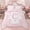 Pink C, variant on Erosebridal Initial M Letter Kid Twin Comforter Sets, Princess Bow Love Heart Bedding Set, 2pcs