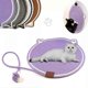 thumbnail image 2 of Alfombrilla para gatos 3 en 1, almohadilla para rascar multifuncional con juguete feliz, 50 cm, color rosa, con pelota de juguete, 2 of 5