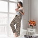 thumbnail image 5 of Balery Leopard Pantalones de pijama para mujer, pijamas ultraligeros, pantalones de estar por casa-Large, 5 of 6