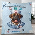 thumbnail image 4 of Just a Certified Nursing Assistant Cna Who Loves Her Mastiff Quilt Blanket Mastiffs Dog Lover Gifts Idea Cozy Comforter Throw Blanket - 00003, 4 of 5