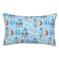 thumbnail image 1 of Balery Cartoon Rocket With Space Funda de Cojín Estampada, Regalos para Mujeres, Regalos de Amor para Ella, Regalos para Novia o Esposa, Funda de Almohada-16"x24", 1 of 6