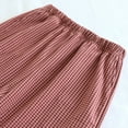 thumbnail image 5 of ABATAB Pajama Pants for Women Comfy Plaid Soft Baggy Sleepwear Lightweight Elastic Waisted Casual Wide Leg Pj Bottoms, 5 of 5