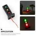 thumbnail image 5 of FRCOLOR Train Light Model 2pcs Railroad Light Model Sand Table Building Material Miniature Signals Light Model,0.51"X0.51"X1.06", 5 of 5