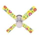 Ceiling Fan Designers 42FAN-IMA-FPBY Fleur Puissance Papillons Jaune Ventilateur de Plafond 42 Po. – image 1 sur 1