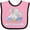 Pink and Black, variant on Inktastic My Titi Loves Me Cute Elephants Clouds Moon and Stars Boys or Girls Baby Bib