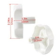 thumbnail image 2 of 3-Pack 1" Shaft RV Window and Vent Knob Interior Hardware Camper Windows, 2 of 7