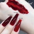 thumbnail image 2 of Esmalte de uñas COSMOO Cherry Red 12 ml Quick Dry Vegan, 2 of 9